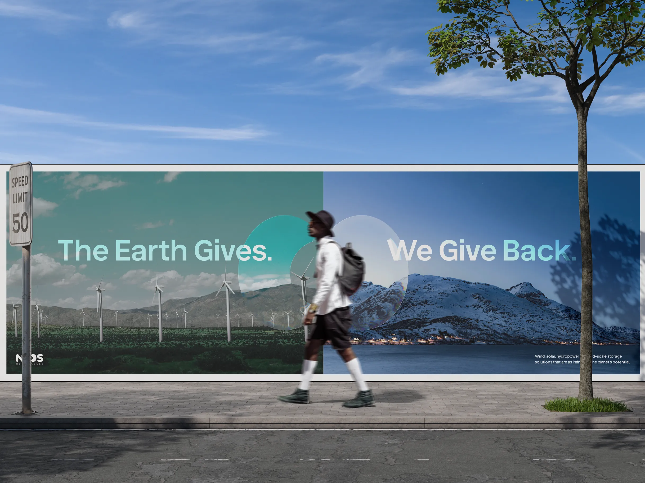 NOS Renewables Outdoor Billboard Display